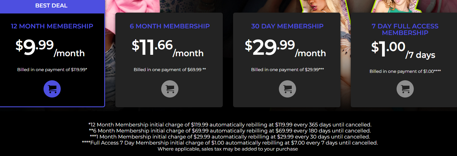 Subscription Model of Reality Kings